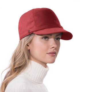 Gorra Módelo mika color rojo burdeos